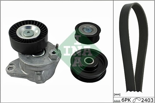 Ribbed belt set ina 529 - set, 0034