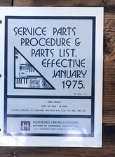 Hammond Organ Service Parts