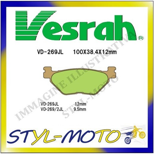 269 2jl rear sintered brake - rear,