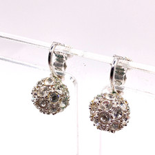 Sparkly screw back earrings