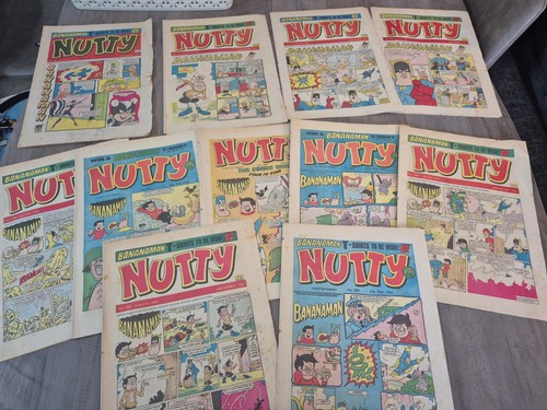 Vintage nutty comics job lot - nutty,