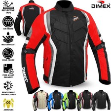 Mens Motorcycle Waterproof Cordura Textile Jacket Motorbike CE Armours 