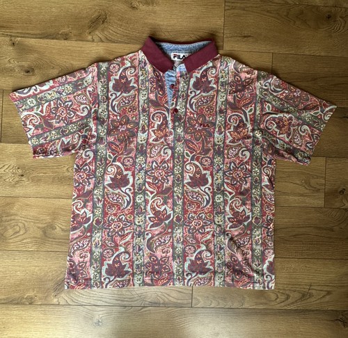 Fila paisley polo shirt - fila,