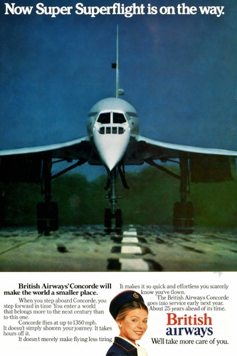 British airways concorde retro - airways,