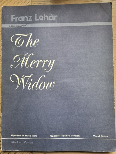 The merry widow - merry, score