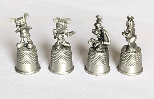 Disney pewter thimbles - disney,