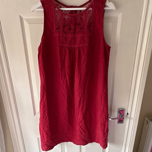 Next size red sleeveless - size, 14