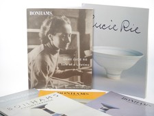 Lucie Rie By Tony Birks and collection of 5  auction catalogs Hans Coper