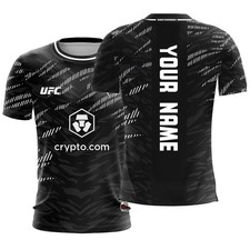 Custom UFC Boxing T-shirt Personalised Name Fans Top Short Sleeve
