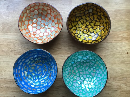 Set four handmade coconut - handmade,