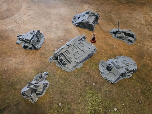 Destroyed tanks scatter - tanks,