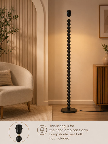 Black mango wood - black, floor