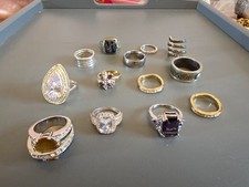 Job Lot Antique Vintage Modern Sterling Silver Titanium Ring Jewellery Bulgari