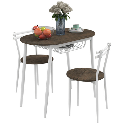 3pc oval dining table - dining, set