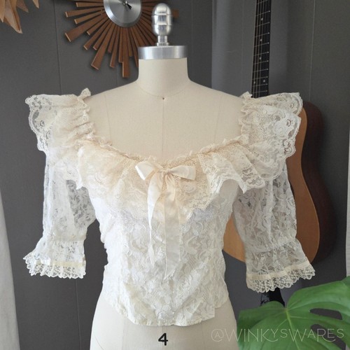Gunne sax lace top - top, xs