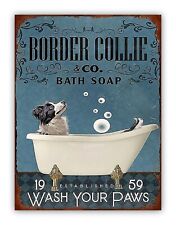 Funny Dog " Border Collie Bath