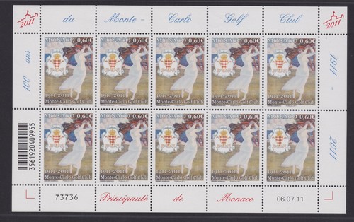 Monaco mini sheet stamps - mini,