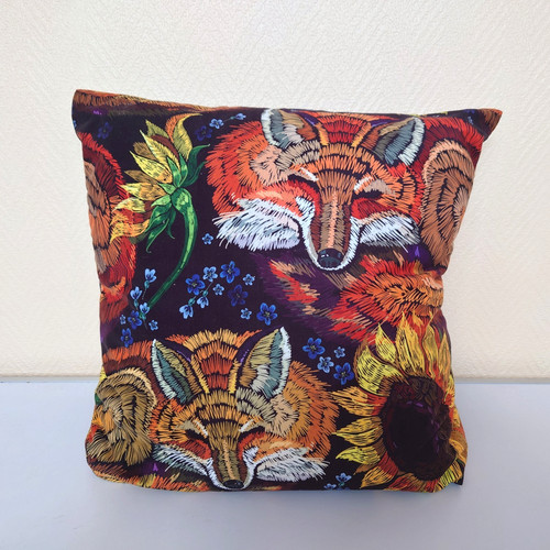Large fox cushion - large, animal