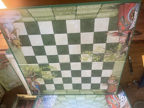 Alice wonderland chess set - chess,