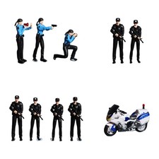 1:64 Scale Police Figures Tiny