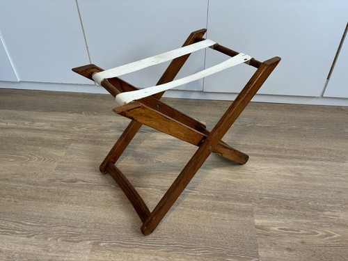 Vintage wooden folding luggage - vintage,