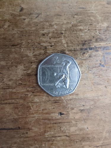 Olympic 50p handball fifty - 50p,