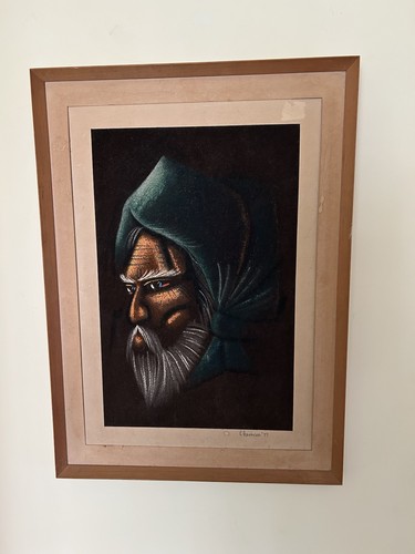 Oil velvet painting - velvet, of