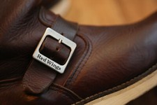 Redwing Engineer Red Wing 2970 Brown Leather Buckled Boots Shoes UK 6 D US 7