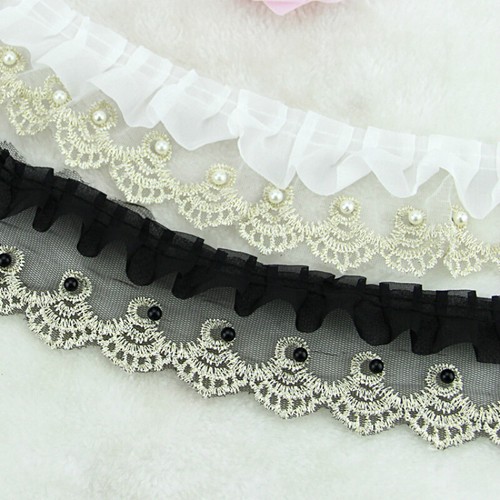 1yard ruffled pleated trim - 1yard,