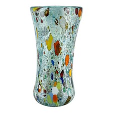 Murano Glass Vase Light Blue