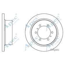 2x Brake Discs Solid For
