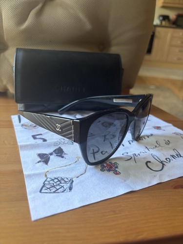 Black chanel sunglasses with - chanel,