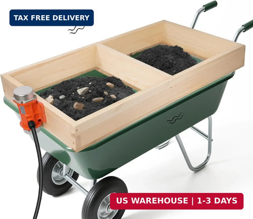 Soil sifter with vibration - sifter,