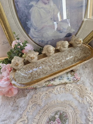 Vintage rustic ceramic bird - rustic,