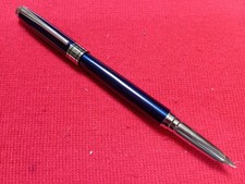 Pierre Cardin Fountain Pen. S/S Medium Nib. Translucent Blue/CT. Cartridge