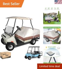 Waterproof Golf Cart Seat Cover, Universal for Yamaha EZGO Club Car 2+2 Seats...