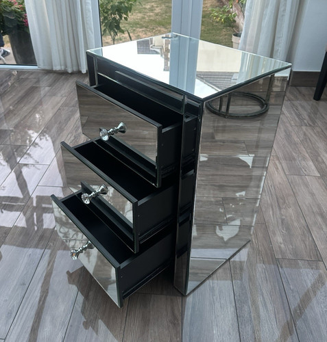 Mirrored silver drawer - mirrored, chest