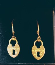 Fun lock earrings with