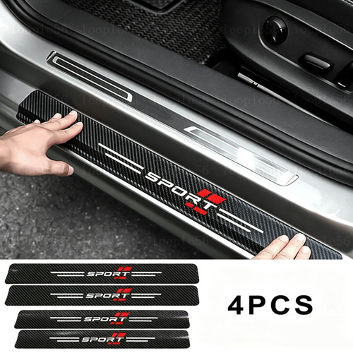 4pcs carbon fiber sports car - carbon,