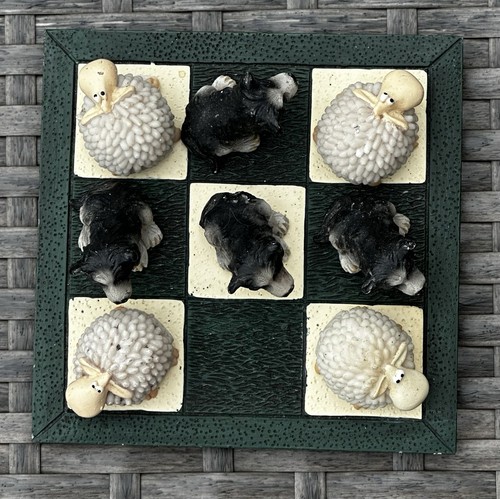 Border collie and sheep - and, tic