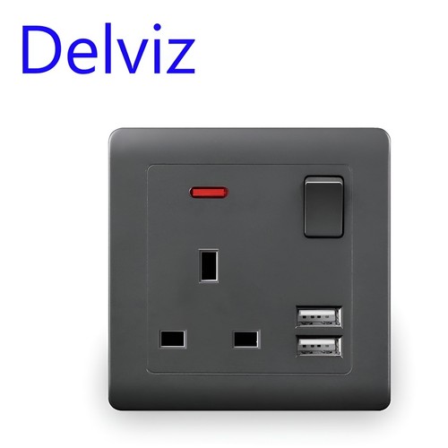 Single gang wall socket 13a - 1,