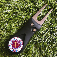 Black Golf Divot Repair Tool / Ball Marker Pitch mark Repair Tool Free U.K.P&P