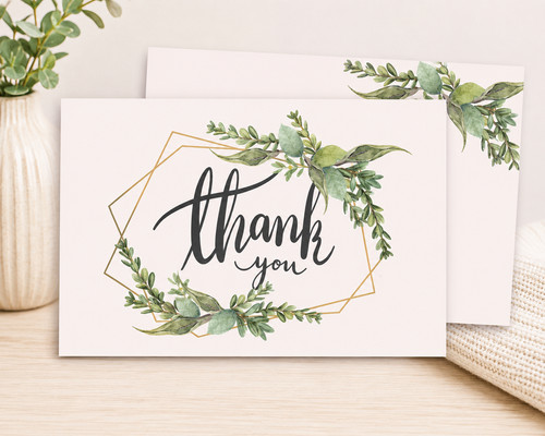 Botanical thank you - botanical,