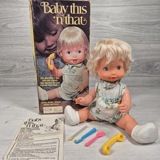 Vintage Baby This n That 14" Doll Boxed With Accessories 1976 Remco Complete 