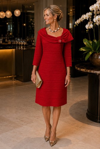 Frank lyman red bodycon - red,