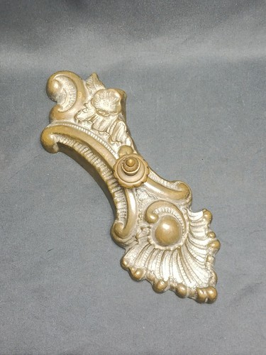 Antique brass door stop paper - brass,
