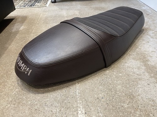 Brown triumph thruxton seat - thruxton,