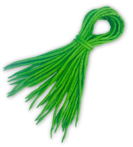 Vivid green dreadlocks - dreadlocks,