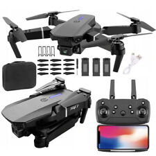 4K GPS Drone Dual HD Camera Drones WiFi Foldable Quadcopter With 3 Batteries