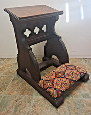 Antique victorian oak prayer - antique,